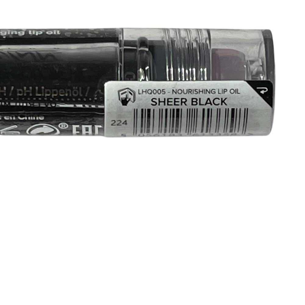 Lottie London Harley Quinn Puddin PH Color Change Lip Oil Rollerball Sheer Black - Picture 3 of 6